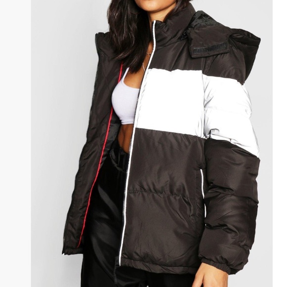 Black puffer jacket - Picture 1 of 5